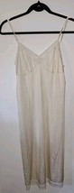 Vintage Vanity Fair Women&#39;s Full Slip Dress Nightgown Size 34 Ivory Slee... - $18.99