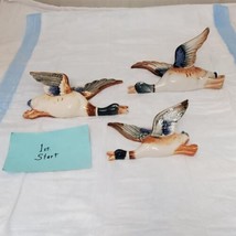 Vintage Lot of 3 Flying Duck Wall Ornaments - £11.87 GBP