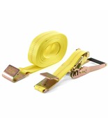 10000 lbs Ratchet Tie Down 2&quot; x 27&#39; Strap w/Flat Hook Truck Towing Cargo... - $23.36