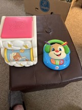 Vtg Bear Jack In Box &amp; Fisher Price Learning Toy - £8.92 GBP