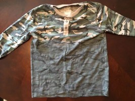 * Boys Youth Medium Size 8 Camouflage Longsleeve Shirt Wonder Nation - $3.80