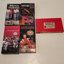 Lot of 5 Nebraska Husker Football VHS Tapes Greatest Plays, Volleyball, Champion - £11.66 GBP