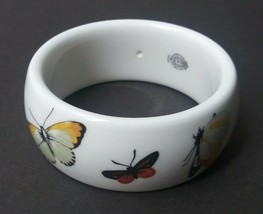 Vtg Kenneth J Lane Royal Worcester Fine Bone China Butterfly Bracelet or Base - £42.51 GBP