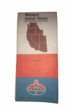 Standard Oil Company Vintage 1973-74 Western United States Map - £3.82 GBP