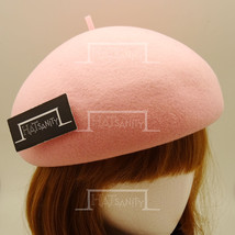 HATsanity Unisex Fashion Soft Wool Felt Basque Beret Hat - Pink - £22.37 GBP