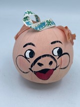VTG 1950&#39;s Charles Gregor Tutti Frutti PIG Pink Christmas Surprise Toy Ornament - £57.99 GBP