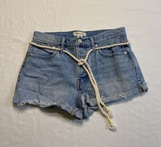 Madewell Relaxed Denim Jean Shorts Womens 26 Light Blue Wash Inseam 2” - $11.65