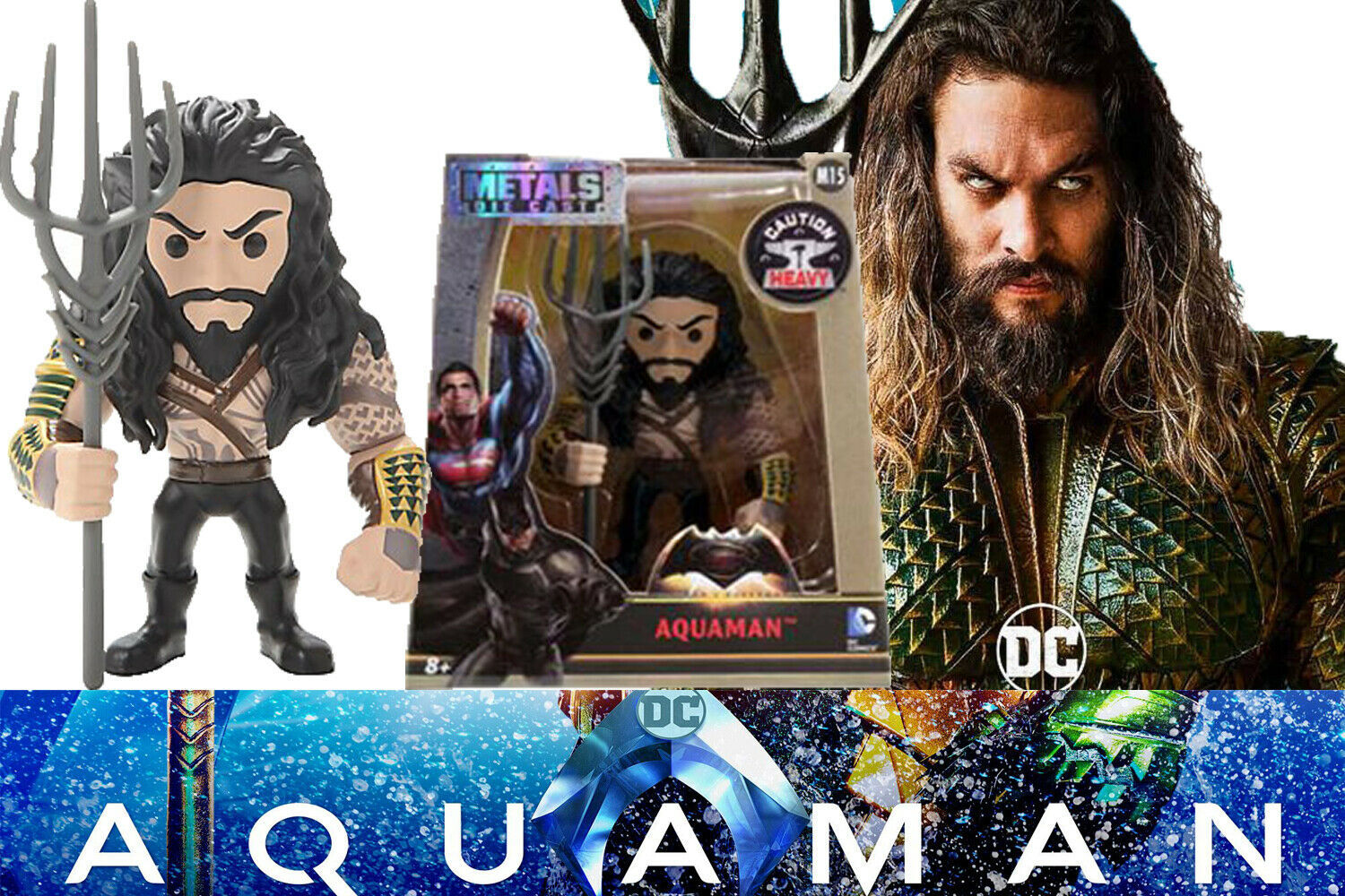 Primary image for Aquaman 4-Inch Die-Cast Metal Figure Collectibles Dawn of Justice  by Jada M15