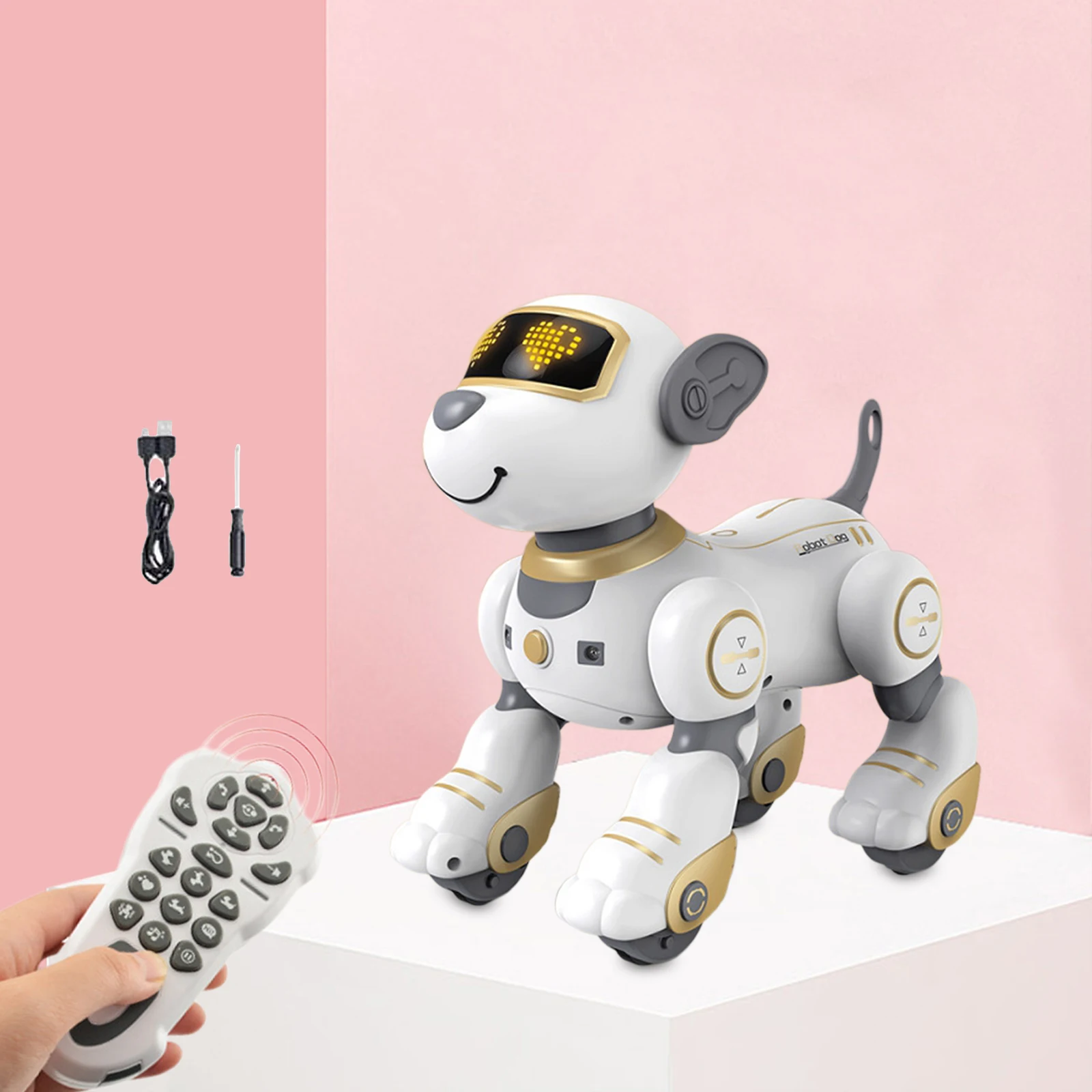 Funny Robot Dog Stunt Walking Dancing Electric Pet Dog Remote Control - £44.61 GBP