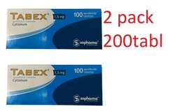 Tabex plant-based way to stop smoking, 2 pack 200 tabl - $99.99