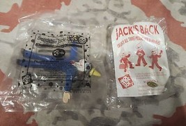 Jack In The Box Bendable 2 Lot 1995-1999 Meal Toys Jacks Back W/ Hamburger NIP - £9.36 GBP