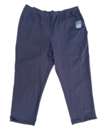 Catherines Suprema Women&#39;s Plus Size Petite 2XWP Gray Pull On Pants NWT - $490.15 MXN