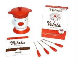 Scentsy VELATA Fun Fondue Maraschino Warmer &amp; Lid NEW - $24.99