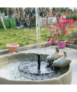 Efficient Solar Garden Fountain | Eco-Friendly Waterfall Fountain for Ou... - $373.87 MXN