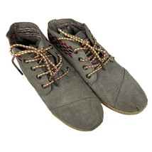 Womens Toms Boot Shoes Desert Aztec Pattern Boho Gray High Top Size 7 RARE u - £27.75 GBP