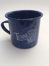 JACK DANIELS Tennessee Mud Whiskey TIN CUP Mug Blue Speckled AA - £4.54 GBP