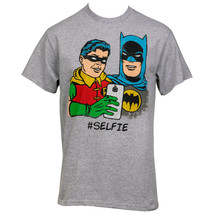 Batman And Robin Selfie T-Shirt Grey - £25.16 GBP