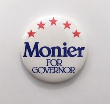 1982 Robert Monier for governor 1 1/4&quot; cello New Hampshire NH campaign b... - $12.00