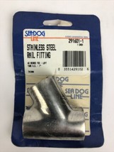 Sea Dog 291601-1 Stainless Steel 60° Degree Left 3 Way O.D. 1&quot; Rail Tee Fitting - £15.79 GBP