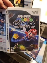 NO GAME Super Mario Galaxy Nintendo Wii case and manual ONLY 2007 authen... - £4.56 GBP