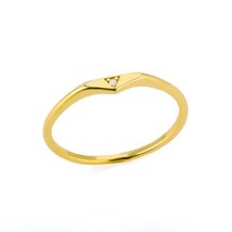 Tiny Cute Triangular Ring Luxury Gold Silver Color Rings For Women Vinta... - £19.75 GBP