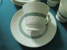 Theodore Haviland New York - 4 coffee cups &amp; saucers Regents Park Pattern RARE - £62.58 GBP