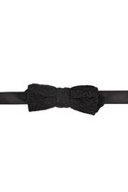 Alexis Mabille Mens Bow Tie Silk Gin Stylish Elegant Black Made In France - £154.52 GBP