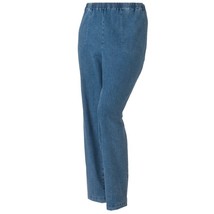 Croft &amp; Barrow Pull-on Tapered-Leg Jeans Women&#39;s Size: 1XL Short Blue - £18.19 GBP