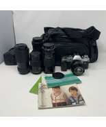 Canon AL-1 QF 35mm Film Camera, FD 50mm 1:1.8 Lens, Minolta Flash Untested  - £108.31 GBP