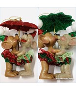 Katherine’s Collection mouse Christmas ornament mistletoe kissing umbrel... - $35.99