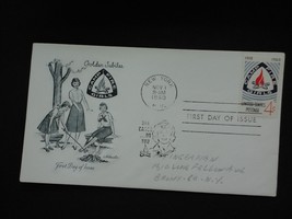1960 Camp Fire Girls First Day Issue Envelope 4 cent Stamp Golden Jubilee - £1.96 GBP