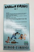 Kartoon Klassics Vol 1 VHS RARE OOP Cult Animation Cartoons 30’s 40’s - £45.62 GBP