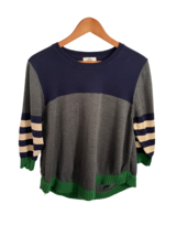 LILI&#39;S CLOSET Womens Sweater Colorblock Crewneck Pullover Long Sleeve Si... - $12.47