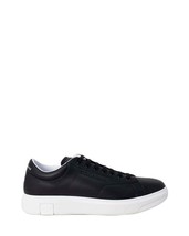 Armani Exchange Men Sneakers - 13 US EU 46 Black Designer Fashion Shoes New - $2,719.17 MXN