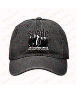 SUEDE ANTIDEPRESSANTS DANCING WITH THE EUROPEANS TOUR 2026 Denim Hat Cap - $30.00