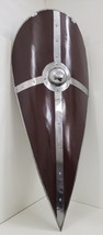 Norman Shield with Steel Cross Varnished Wooden Shield - £232.93 GBP