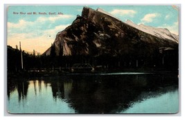 Bow River Mount Rundle Banff Alberta Canada UNP DB Postcard P28 - £2.32 GBP