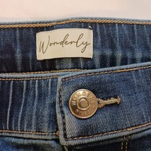 Wonderly Women’s 18 W High-Rise Pull-On Skinny Crop Jeans Jeggings Stretch Blue image 4