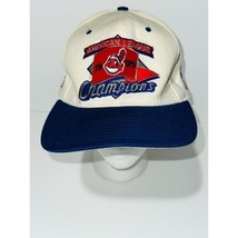 Vintage 1995 New Era Pro American League Champions Men&#39;s White/Navy Snap... - $25.29