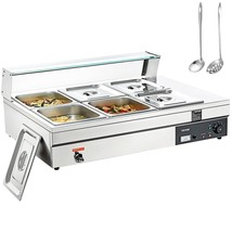 VEVOR 6-Pan Commercial Food Warmer, 6 x 12QT Electric Steam Table with T... - £255.34 GBP