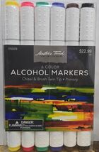 Master's Touch Twin Tipped Alcohol Markers - 6 Piece Set - $29.69