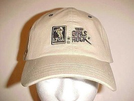  LPGA These Girls Rock Adult Unisex Ladies Golf Khaki Black Cap One Size New - £20.41 GBP