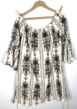Urban Mangoz Dress Large Off Shoulder White Heavily Embroidered Ethnic T... - $736.56 MXN