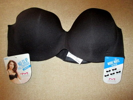 NWT Women’s 5 Way Convertible Strapless Bra Size 38C by Maidenform Black - £12.72 GBP