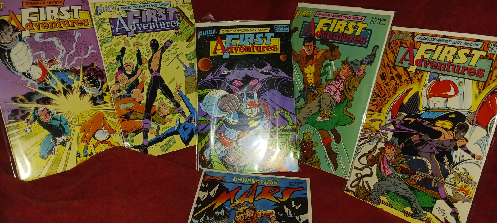 FIRST ADVENTURES OF DYNAMO JOE AND WHISPER 1,2,3,4,5, &amp; MARS CLASSIC 198... - $27.99