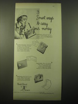 1948 Lesco Bond Street Wallets and Purses Ad - 3 smart ways to carry your money - £14.45 GBP