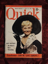 Quick Pocket Magazine February 19 1951 Judy Holliday - £14.15 GBP