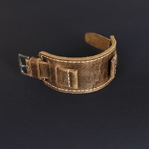 Handmade Leather Watch Band 18-24mm Brown, Bund Strap for Men | Unique Gift Idea - $69.00