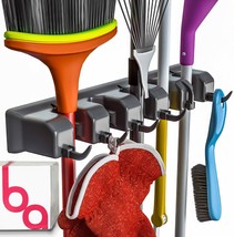 Berry Ave Broom Holder Garden Tool Organizer Rake &amp; Mop Handles Up to 1.25&quot; NEW - £15.91 GBP