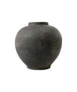 Artissance Earthy Gray Small Pottery Apple-Shaped Pot 10 Inch Tall - £130.38 GBP